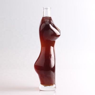 Colarinho de vidro 75cl Lady Body em forma de garrafa de vidro para vinho Liquor Vodka Design criativo