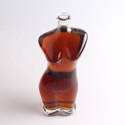 Colarinho de vidro 75cl Lady Body em forma de garrafa de vidro para vinho Liquor Vodka Design criativo