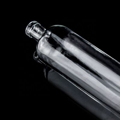 Bottle de vidro de 750 ml de fundo espesso e forma reta para Super Flint Liquor
