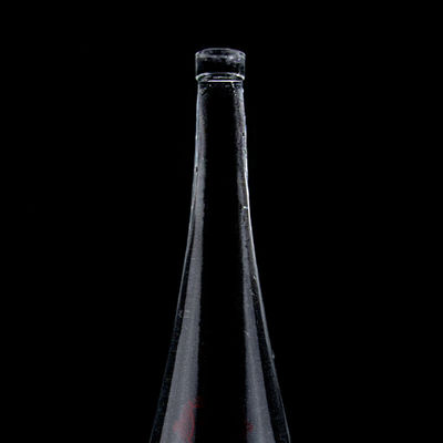 Impressão de tela em forma de cone Vodka Whisky Liquor Garrafa de vidro 750ml com Super Flint Glass