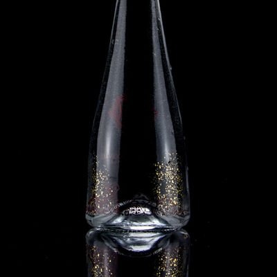 Impressão de tela em forma de cone Vodka Whisky Liquor Garrafa de vidro 750ml com Super Flint Glass